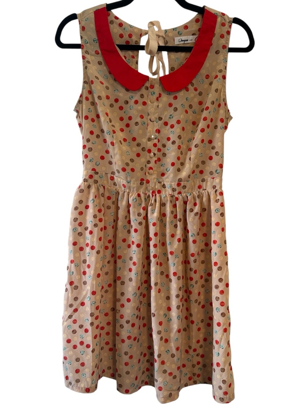 Umgee USA Vintage Look Polka Dot Dress